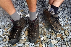 Zeitungspapier - die neue Wärmesocke