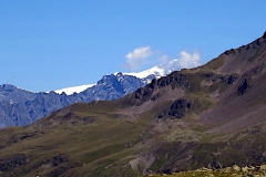 der Ortler versteckt sich hinter Wolken
