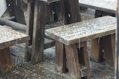 Hagel im August