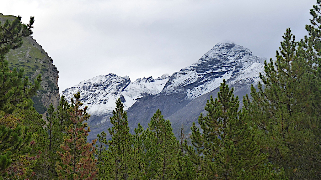 Verschneite Gipfel im August